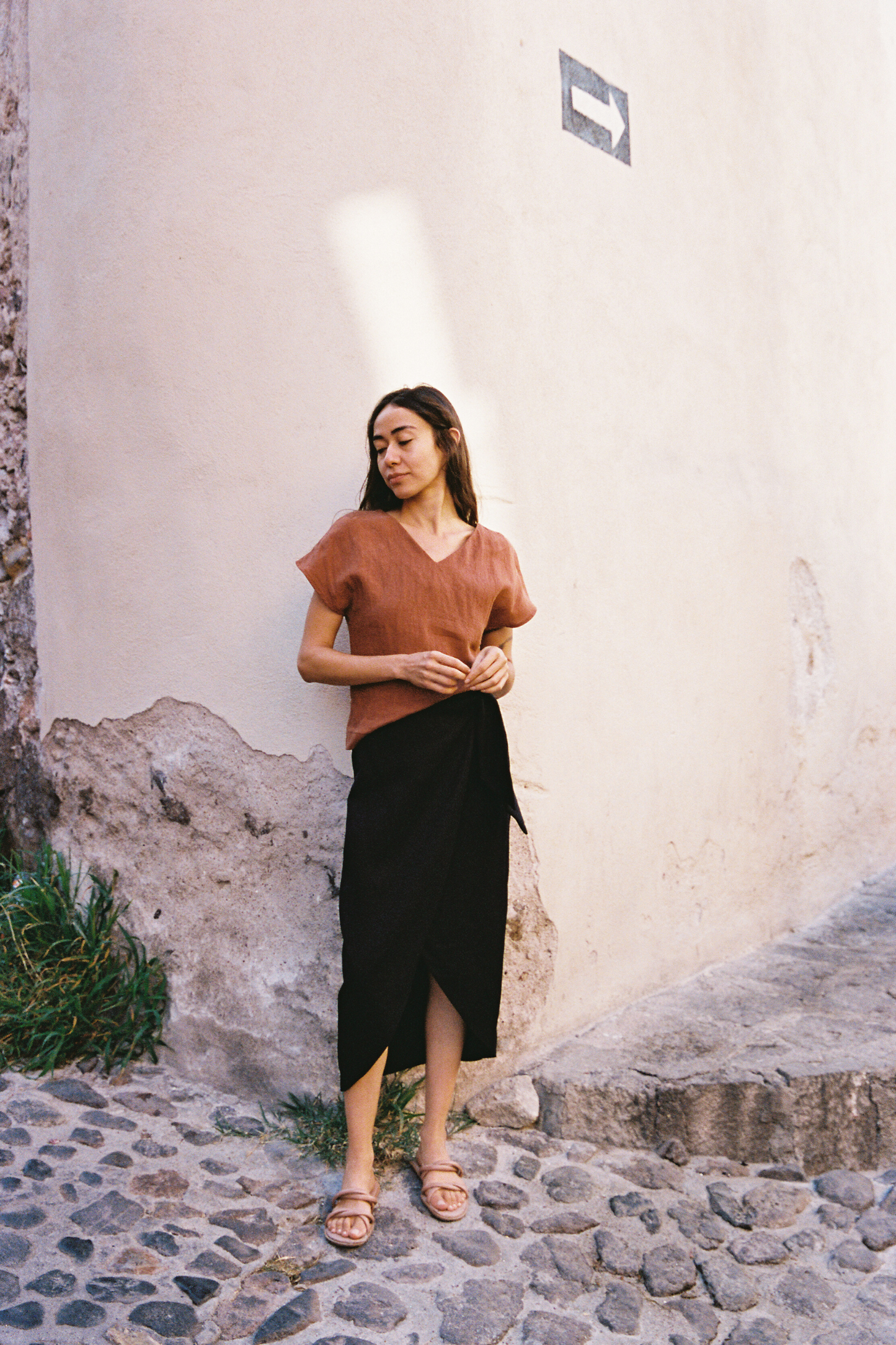 SAMPLE SALE | I AM ABUNDANT Skirt | Black Tencel Twill | XS