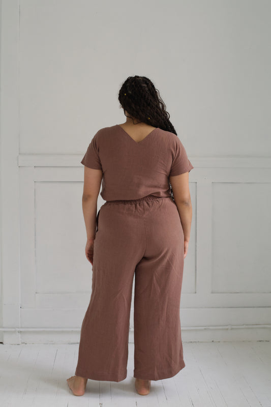 SAMPLE SALE | I AM ENOUGH Pants | Cocoa | L