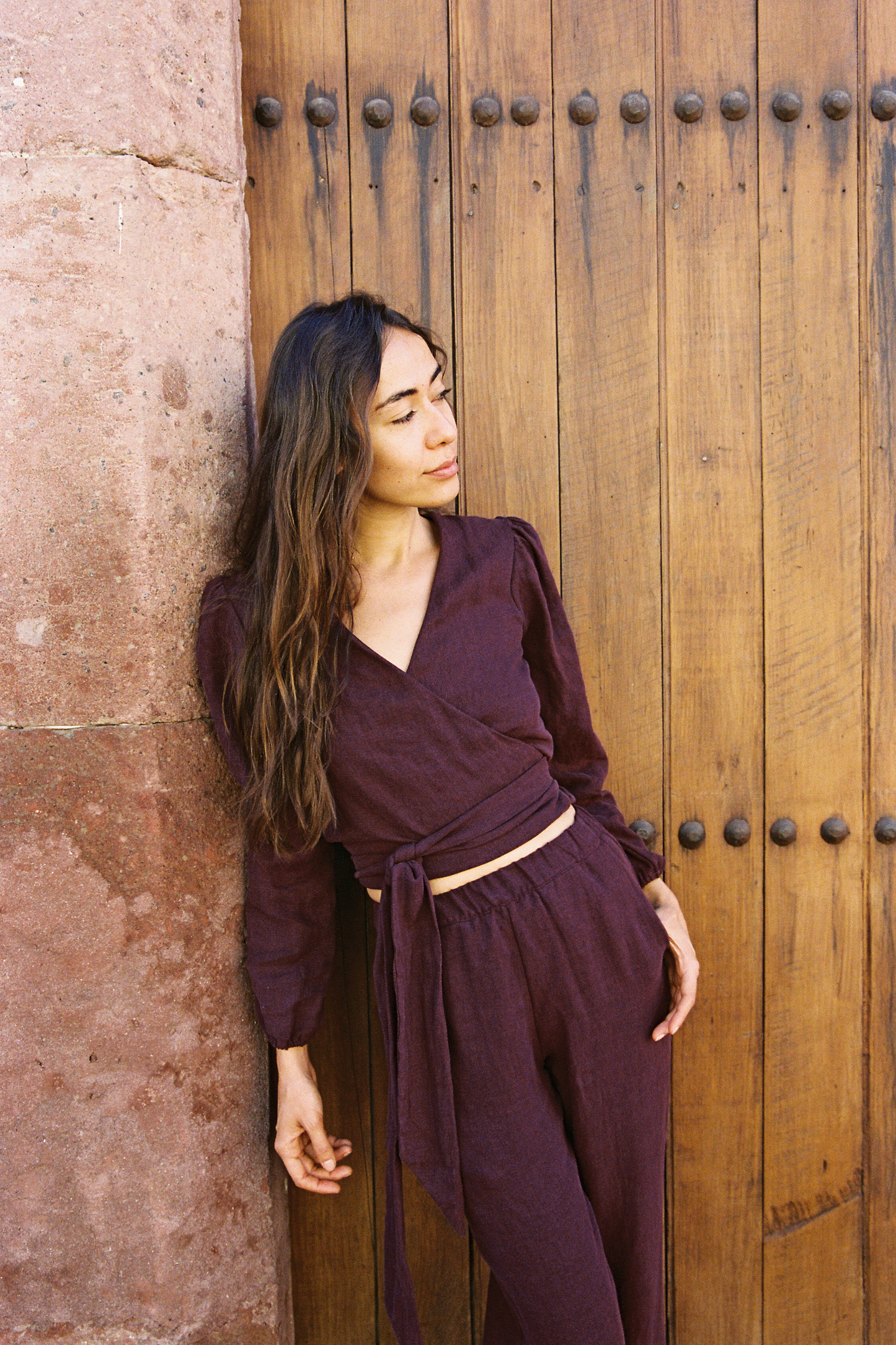 SAMPLE SALE | I AM GROUNDED Pants | Merlot | XS