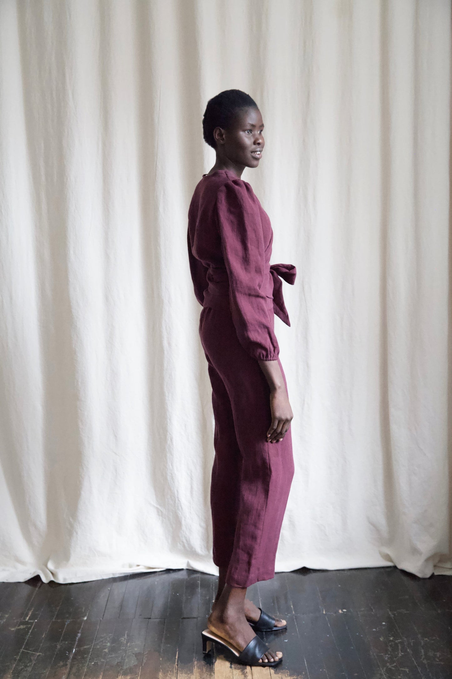 SAMPLE SALE | I AM GROUNDED Pants | Merlot | XS