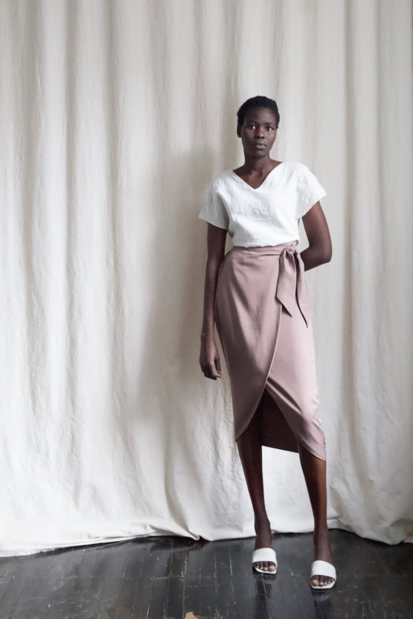 SAMPLE SALE | I AM ABUNDANT Skirt | Earl Grey | XS