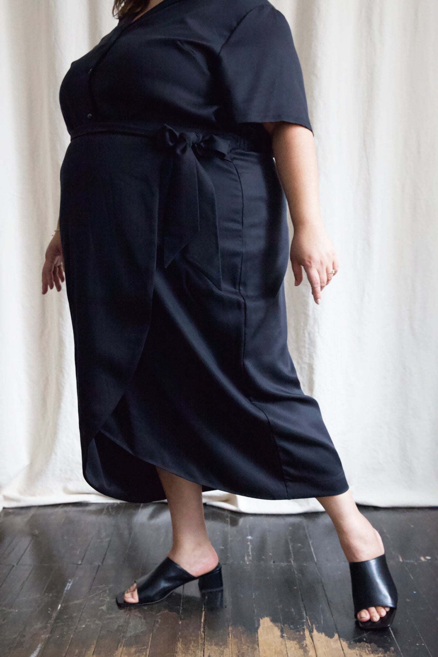 SAMPLE SALE | I AM ABUNDANT Skirt | Black Tencel Twill | XS