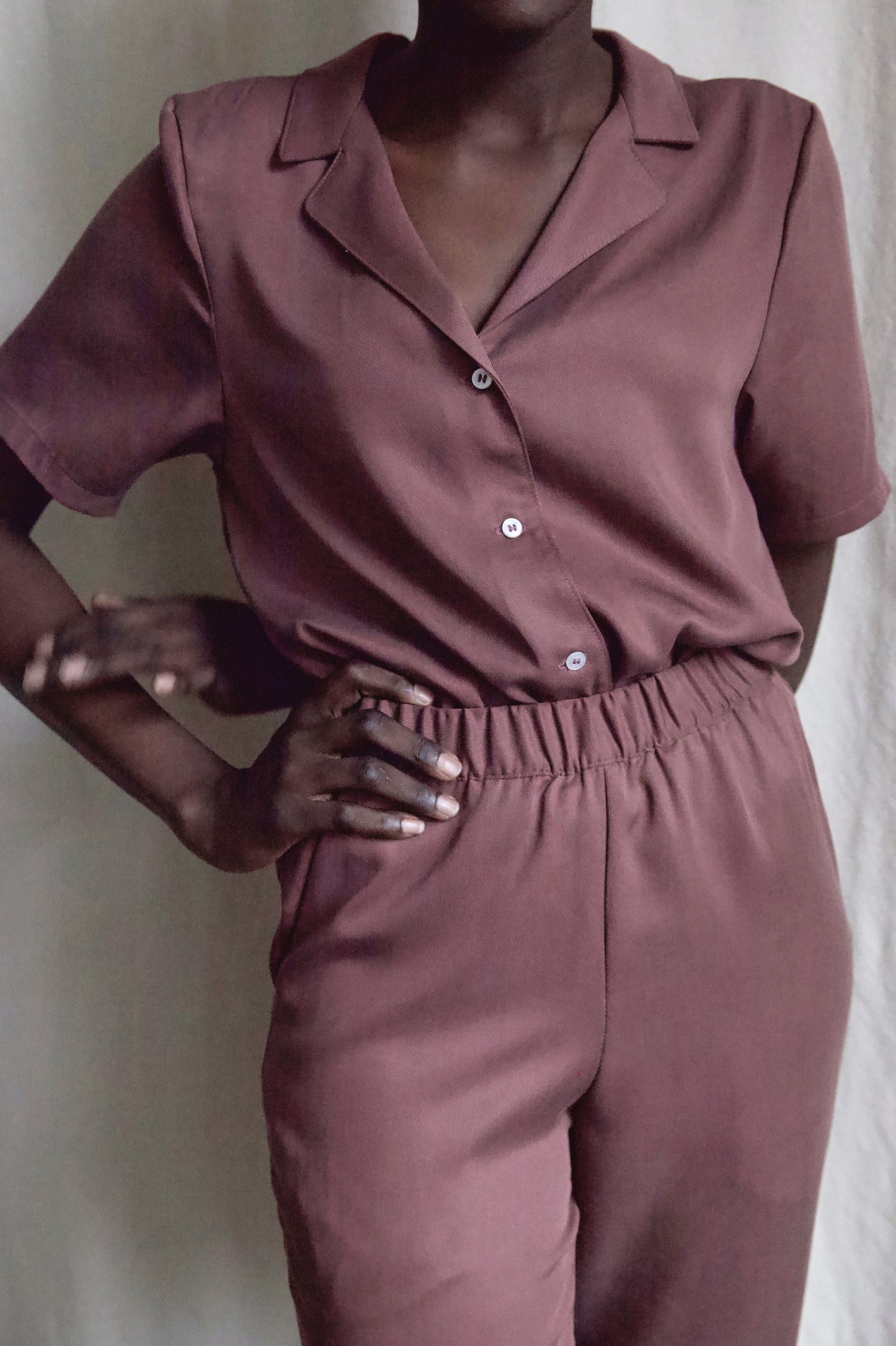 SAMPLE SALE | I AM BEAUTIFUL Blouse | Plum | XS