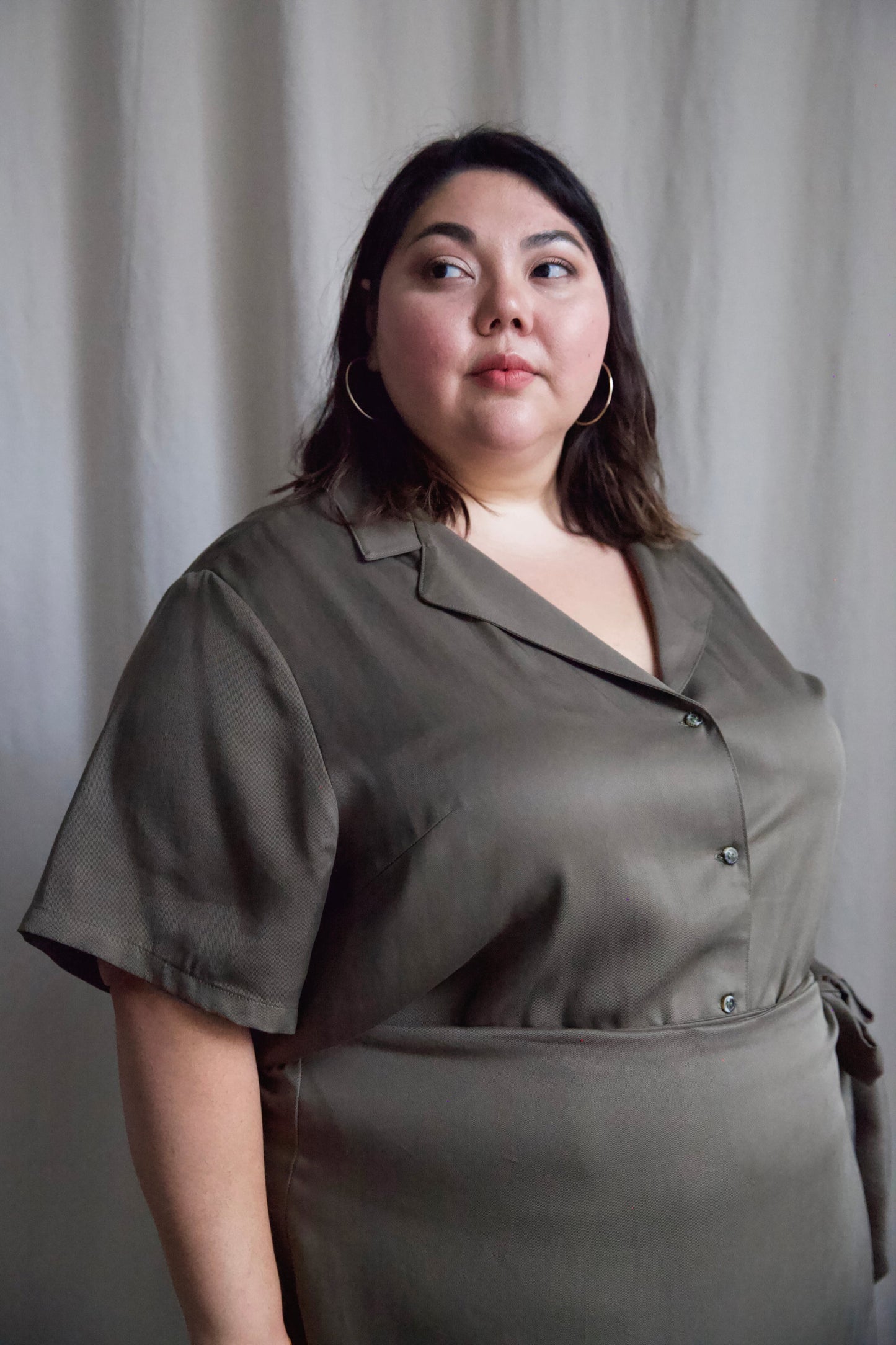 SAMPLE SALE | I AM BEAUTIFUL Blouse | Olive | XS