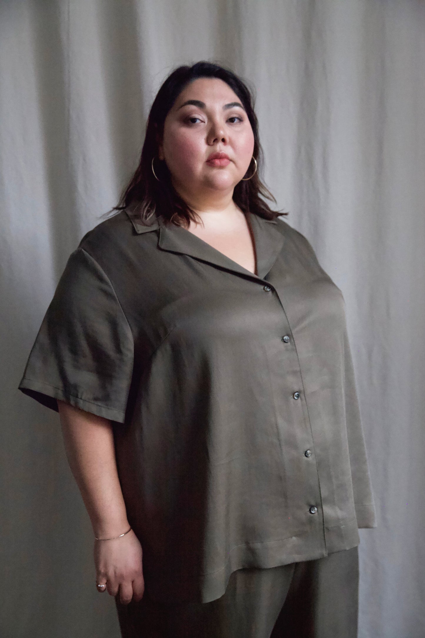 SAMPLE SALE | I AM BEAUTIFUL Blouse | Olive | XS