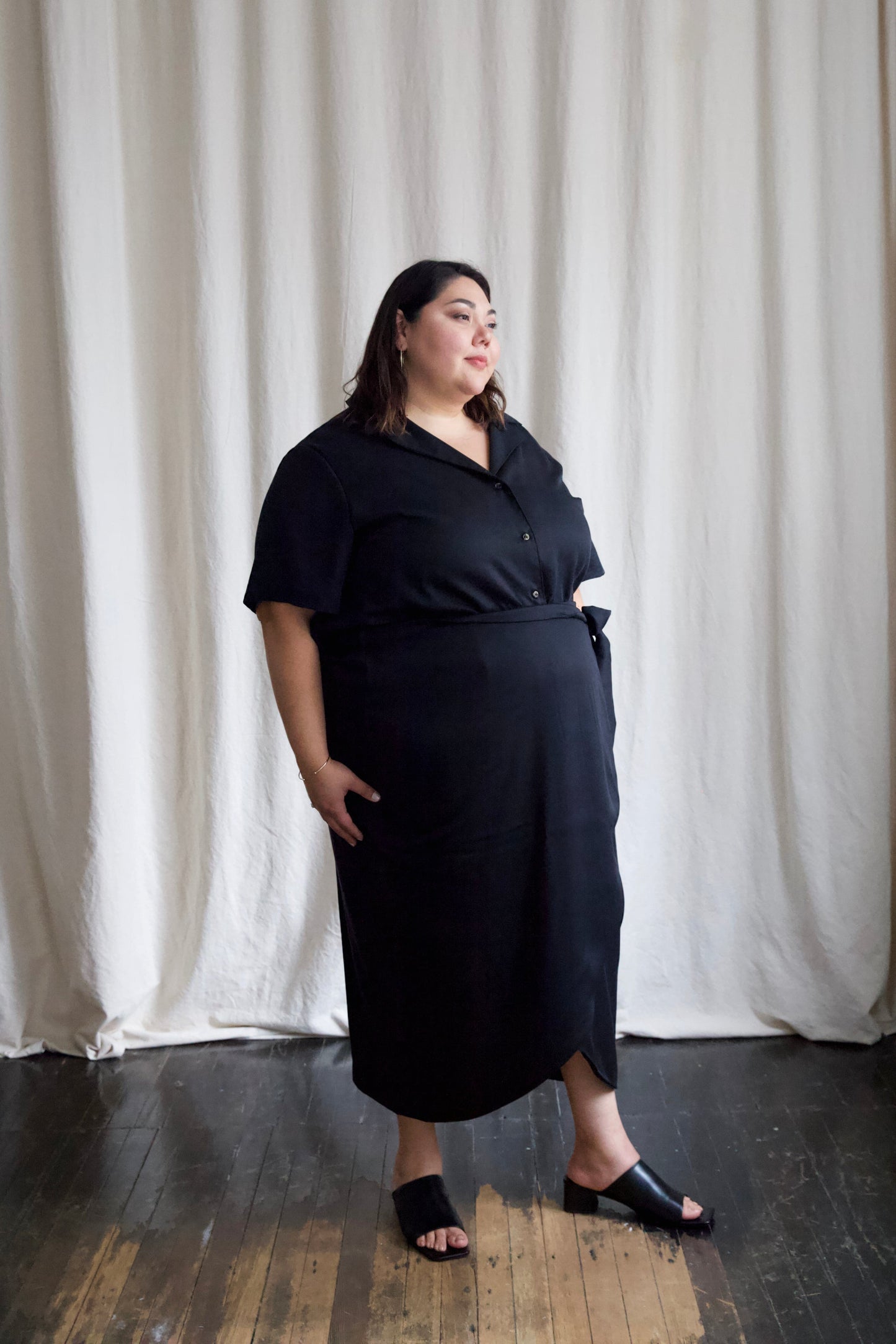 SAMPLE SALE | I AM ABUNDANT Skirt | Black Tencel Twill | XS