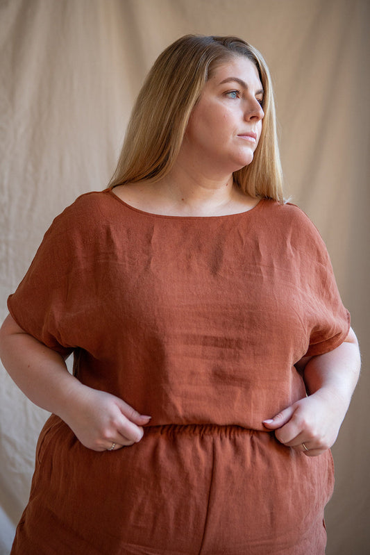 SAMPLE SALE | I AM LOVED Top | Rust | 3X