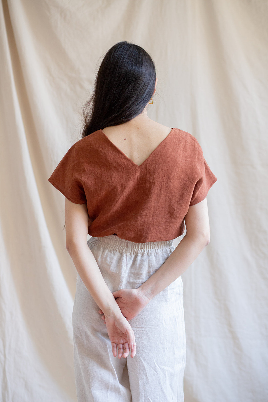 SAMPLE SALE | I AM LOVED Top | Rust | M