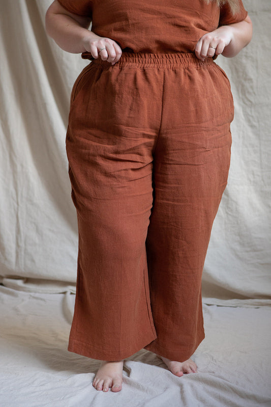 SAMPLE SALE | I AM ENOUGH Pants | Rust | 2X