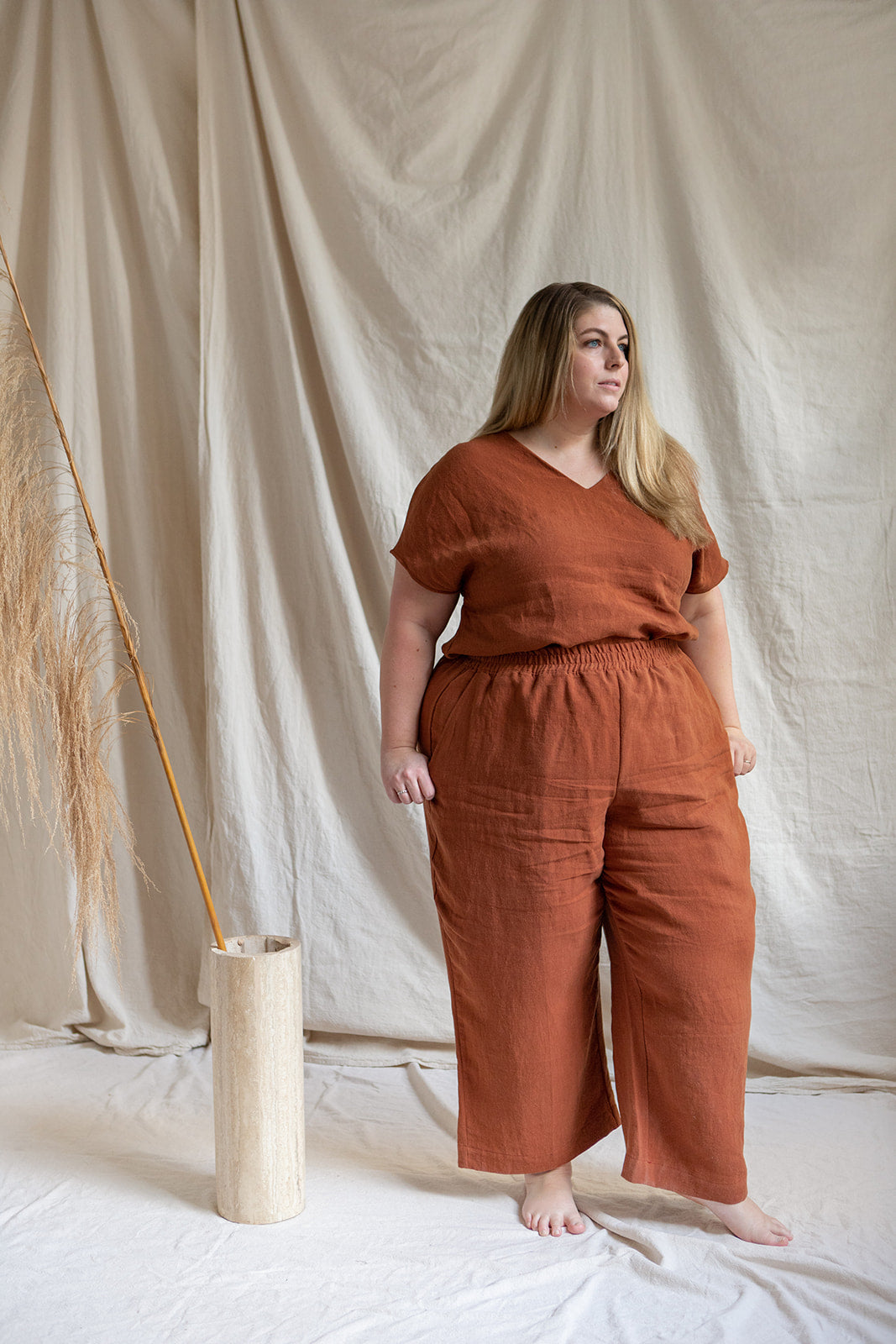 SAMPLE SALE | I AM ENOUGH Pants | Rust | 3X